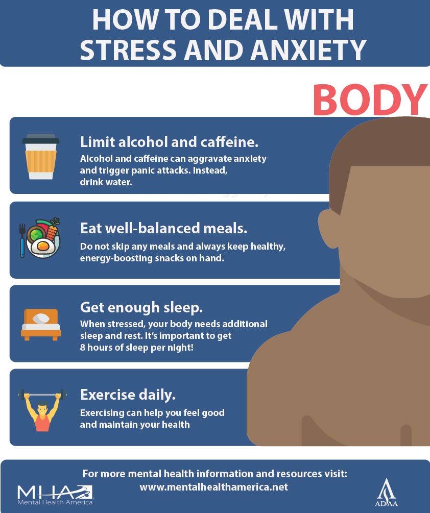 Infographic: How To Deal With Stress and Anxiety